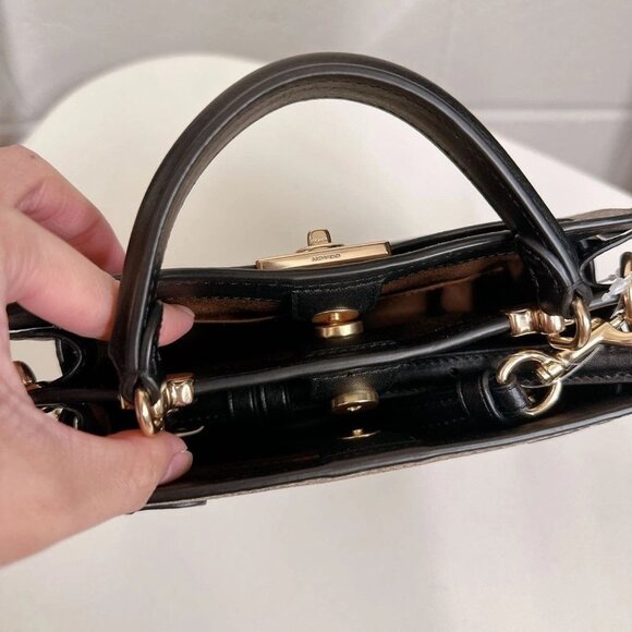 Coach C8688 Mini Lane Top Handle In Blocked Signature Canvas - Picture 5 of 6